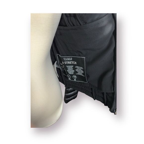 GUESS Vona Quilted Gorpcore Jacket Women's Size XS Black Windbreaker Puffer - Picture 7 of 9